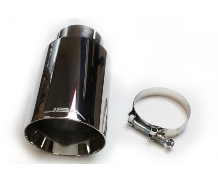 JBA Performance Exhaust 2.5" x 4.5" x 8 1/4" Double Wall Polished S/S Chrome Tip 12-08282