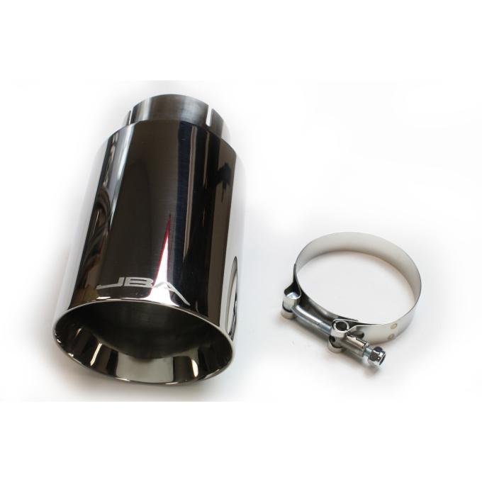 JBA Performance Exhaust 2.5" x 4.5" x 8 1/4" Double Wall Polished S/S Chrome Tip 12-08282