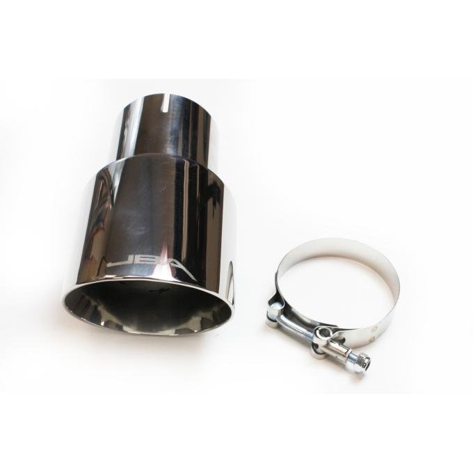 JBA Performance Exhaust 3" x 4" x 7 1/4" Double Wall Polished S/S Chrome Tip 12-08272