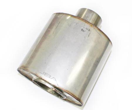 JBA Performance Exhaust Universal Straight-Through 304 Stainless Steel Muffler with 6" Oval Body 40-250600
