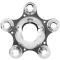 Coker Tire Spider Cap Chrome 5x5.5" bolt 5013-T
