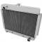 Champion Cooling 1966-1967 Chevrolet Chevy II 2 Row with 1" Tubes All Aluminum Radiator Made With Aircraft Grade Aluminum AE6267