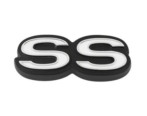 AMD Rear Body Emblem, "SS", 70-72 Nova T-3090