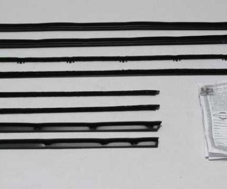 Montco Inc / Repops Window Felts, Inner & Outer (8pcs), 62-65 Chevy II Nova Convertible R-N114A