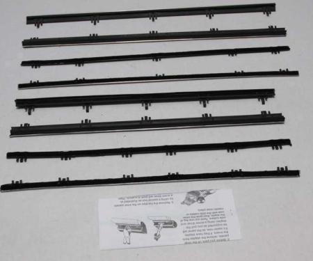 Montco Inc / Repops Window Felts, Inner & Outer (8pcs), 66-67 Chevy II Nova 4DR Sedan R-N120A