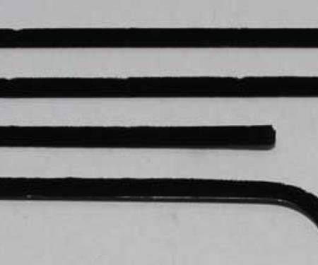 Montco Inc / Repops Window Felts, Outer (4pcs), 66-67 Chevy II Nova 2DR Hardtop R-N156A
