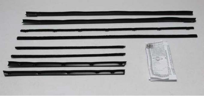 Montco Inc / Repops Window Felts, Inner & Outer (8pcs), 62-65 Chevy II Nova Convertible R-N114A