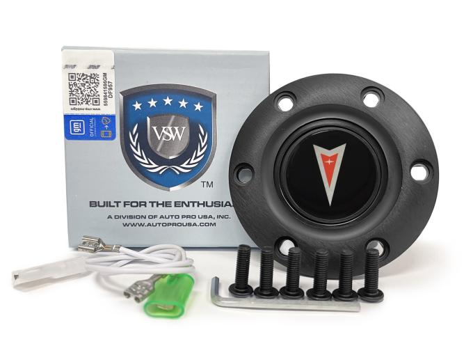 Auto Pro USA VSW 6-Bolt Steering Wheel Horn Button STE1011BLK