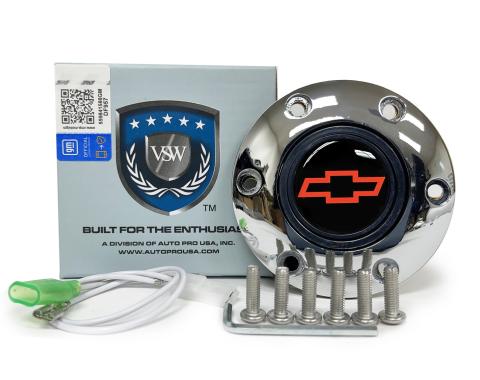 Auto Pro USA VSW 6-Bolt Steering Wheel Horn Button STE1008CHR