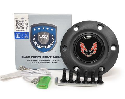 Auto Pro USA VSW 6-Bolt Steering Wheel Horn Button STE1021BLK