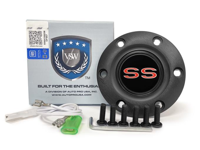 Auto Pro USA VSW 6-Bolt Steering Wheel Horn Button STE1035BLK