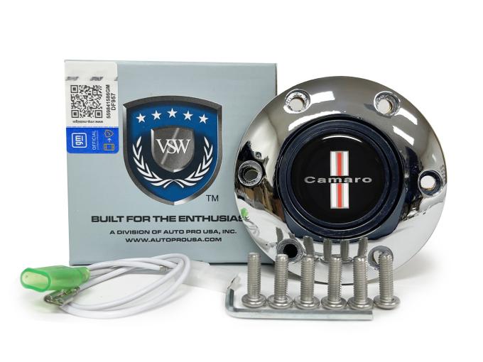 Auto Pro USA VSW 6-Bolt Steering Wheel Horn Button STE1024CHR