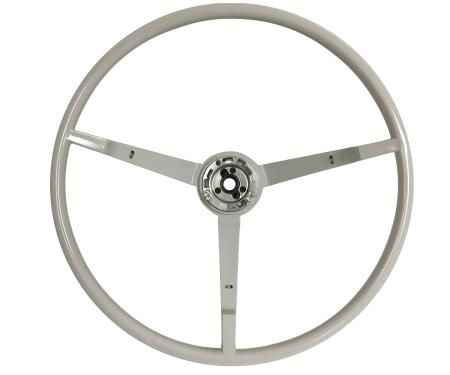 Auto Pro USA 1965-1966 Ford Mustang VSW OE Steering Wheel, White ST3034WHT