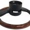 Auto Pro USA 1984-1989 Chevrolet Corvette VSW Steering Wheel OE Series, Mahogany Finish, Black Leather ST1030