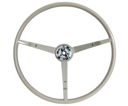 Auto Pro USA 1964 Ford Mustang VSW OE Steering Wheel, White, For 1964.5 Ford Mustang ST3033WHT