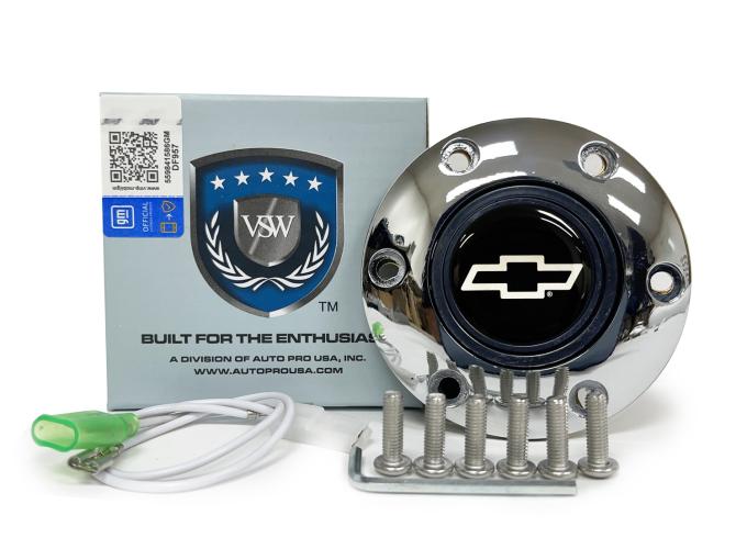 Auto Pro USA VSW 6-Bolt Steering Wheel Horn Button STE1023CHR