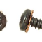 AMK 1964 Chevrolet Chevelle 3 piece Mirror & Bracket - Std Panhead Oval Ms Screw, Panhead Pn B External Sems G-4717