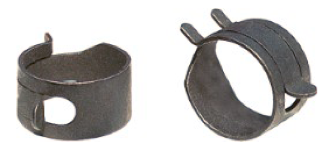 AMK 1964 Chevrolet Chevelle 2 piece Brake Booster Hose Flat Wound Spring Clamps (Black) G-4740