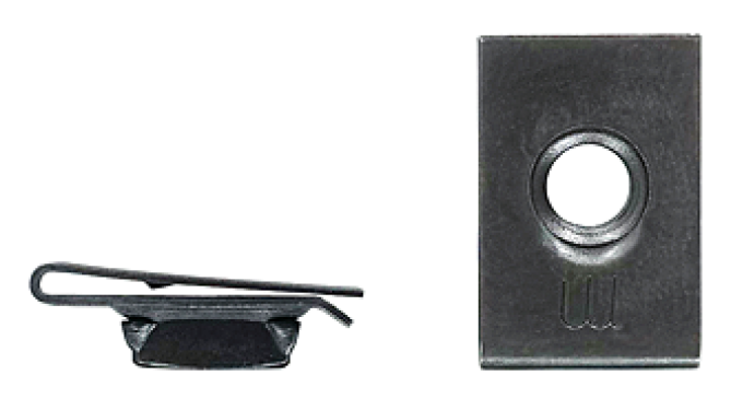 AMK 1968 Chevrolet Chevy II 11 piece Hood Catch & Lock Plate Hex Pp Coni Sems U-Nuts G-6268