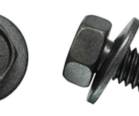 AMK 1964 Chevrolet Chevy II 8 piece Fender Braces (Fr Bottom Lip) Hex Pp Coni Sems Nuts G-6042