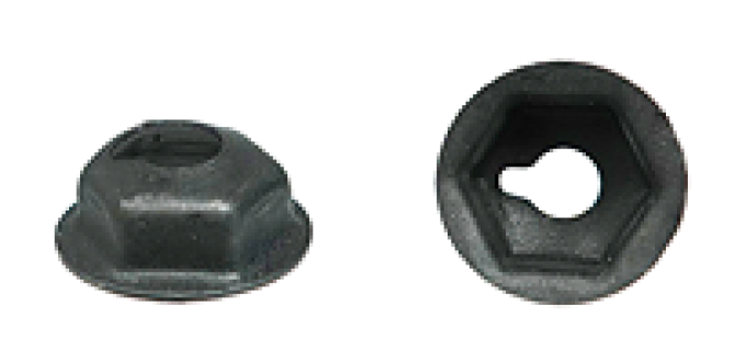 AMK 1965 Chevrolet Chevy II 2 piece Nameplate, Grille Stamped Nuts Only G-6062