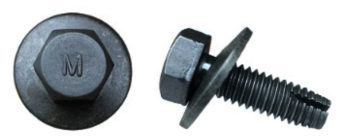 AMK 1966 Chevrolet Chevelle 1 piece Battery Holdown Clamp Hex Coni Sems G-4352