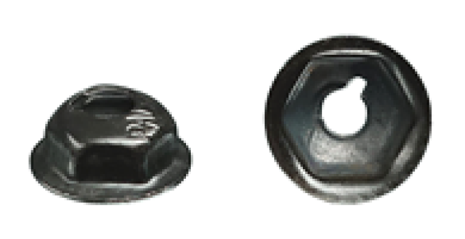 AMK 1967 Chevrolet Chevy II 14 piece Fender Mouldings - Std Nova Stamped Nuts Only ! G-6176