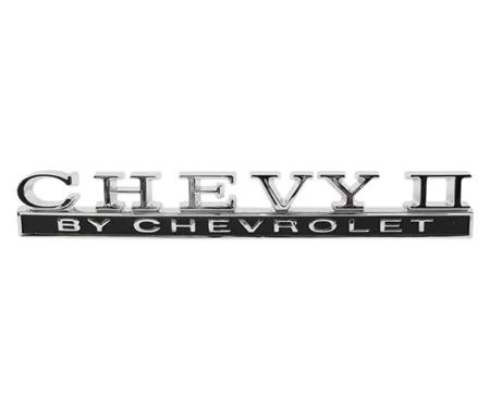 AMD Trunk Emblem, CHEVY II BY CHEVROLET, 68 Chevy II Nova T-3070