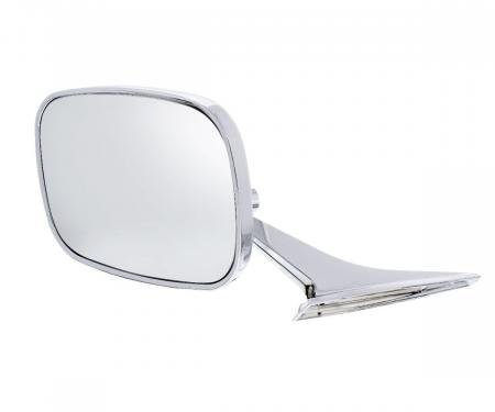 United Pacific Rectangular Exterior Mirror For 1968-72 Chevy Passenger Car - L/H 110294