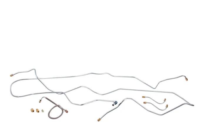 Classic Performance Front Brake Disc Brake Line Conversion Kit, Original Material for 1965-1966 Chevy Nova 6566FLK-OM