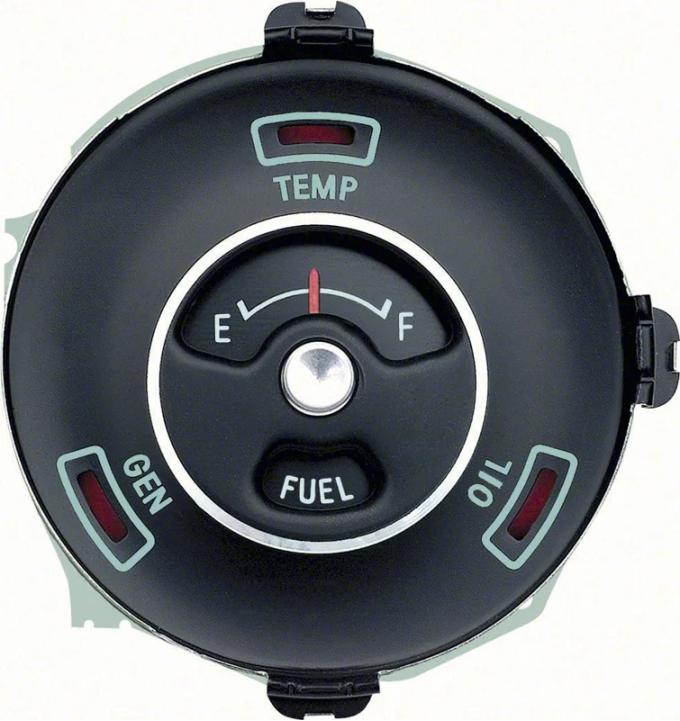 AMD Dash Fuel Gauge with Warning Lights, 63-64 Chevy II Nova (Standard) K-5644638