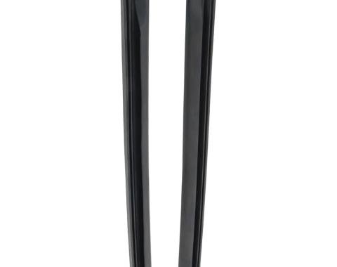 AMD Quarter Window Vertical Weatherstrips, Pair, 66-67 Chevy II Nova 2DR Coupe K-K447