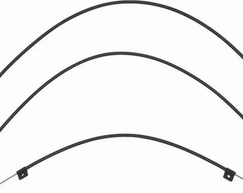 AMD Heater Control Cables, 3-Piece Set for models with A/C, 69-74 Nova; 69 Camaro K-K573