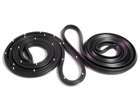 Metro Moulded Parts 1975-1979 Chevrolet / Oldsmobile / Buick / Pontiac Front Molded Door Seals with Clips. for 4-Door Sedan LM 20-P