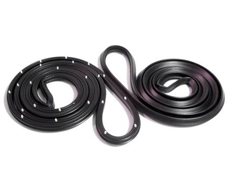 Metro Moulded Parts 1962-1967 Chevrolet Chevy II Rear Molded Door Seals, with Clips. for 4-Door Sedan LM 20-L/R