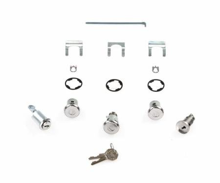 AMD Complete Lock Set, 66-67 Chevy II Nova 67 Camaro Firebird X996-3066-S