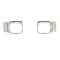 AMD Headlamp Bezels, Black, Pair, 68 Chevy II Nova SS X145-3068-1P