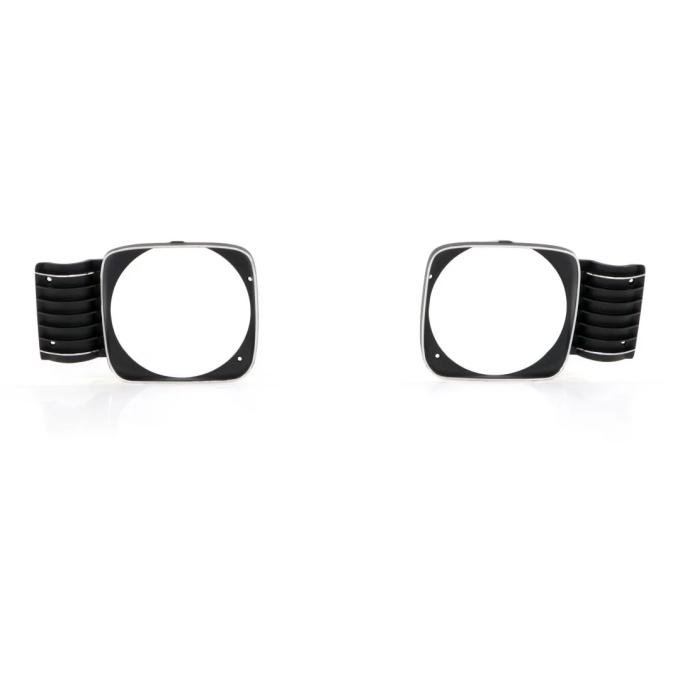 AMD Headlamp Bezels, Black, Pair, 68 Chevy II Nova SS X145-3068-1P