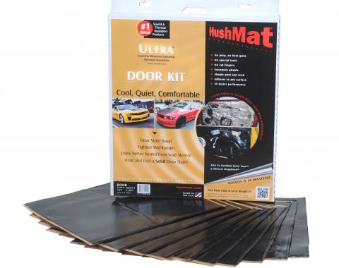 HushMat Door Kit - Stealth Black Foil with Self-Adhesive Butyl-10 Sheets 12" x 12" ea 10 sq ft 10200