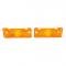 Trim Parts 1968-69 Chevrolet Chevy II/Nova Amber Parking Light Lens, Pair A3055