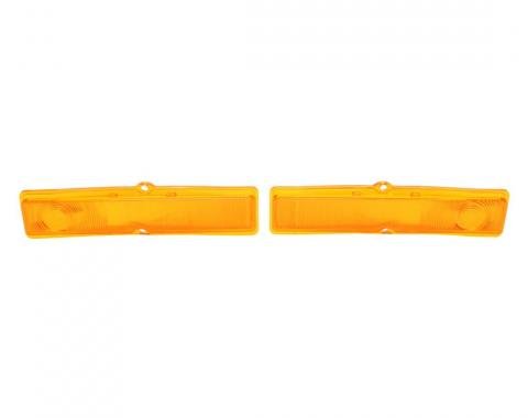 Trim Parts 1962-64 Chevrolet Chevy II/Nova Amber Parking Light Lens, Pair A3044