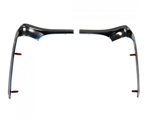 Trim Parts 1968-72 Chevrolet Chevy II & Nova Right/Left Hand Front Fender Moldings, Pair 3056