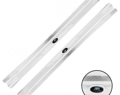Trim Parts 1968-79 Chevrolet Nova Sill Plates W/Riveted Tag, Pair 3004