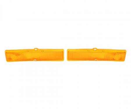 Trim Parts 1962-64 Chevrolet Chevy II/Nova Amber Parking Light Lens, Pair A3044