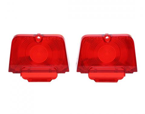 Trim Parts 1962-64 Chevrolet Chevy II/Nova Tail Light Lamp Lens, Pair A3037