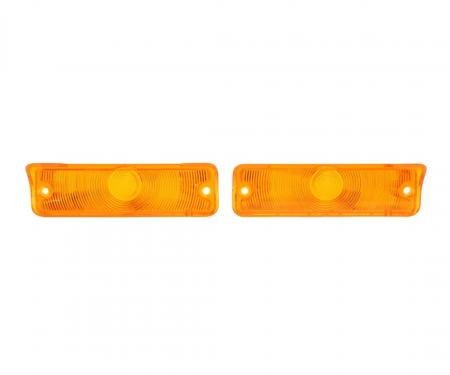 Trim Parts 1965 Chevrolet Chevy II/Nova Amber Parking Light Lens, Pair A3045