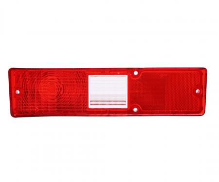 Trim Parts Late 1971-72 Nova Drivers Side Tail Light W/Large Back Up Light Lens, Each A3063A