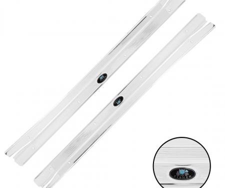 Trim Parts 1968-79 Chevrolet Nova Sill Plates W/Adheasive Backed Tag, Pair 3004A