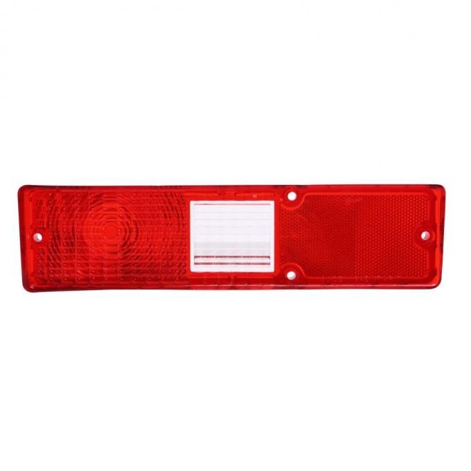 Trim Parts Late 1971-72 Nova Drivers Side Tail Light W/Large Back Up Light Lens, Each A3063A