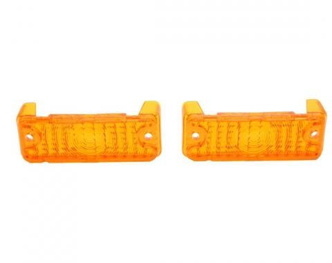 Trim Parts 1968-69 Chevrolet Chevy II/Nova Amber Parking Light Lens, Pair A3055